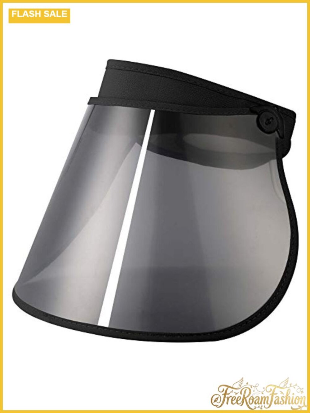 Wide Brim Clear Visor Cap Roll Up Adjustable UV Outdoor Sun Hat